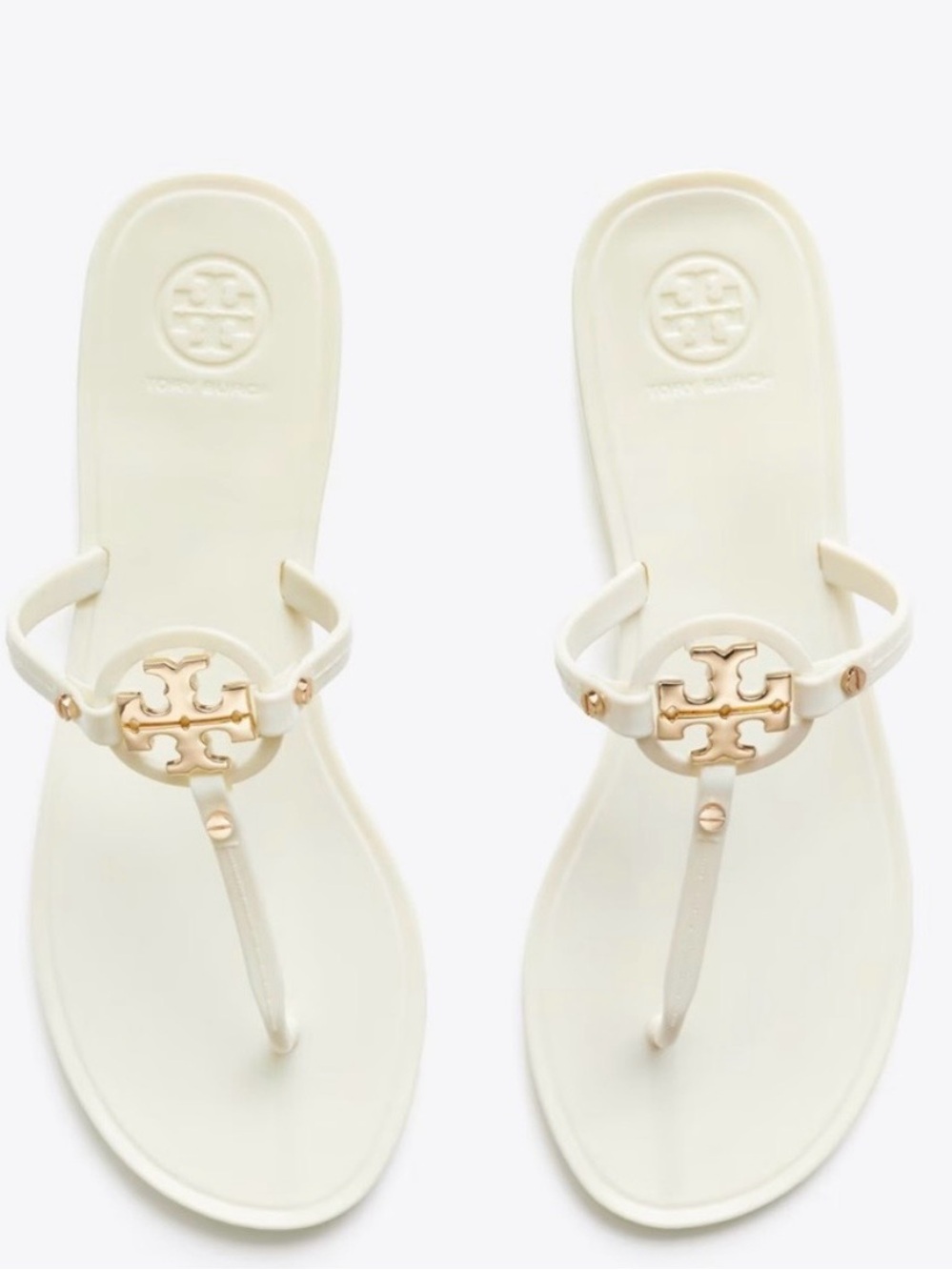 Tory Burch Mini Miller White Jelly Sandal